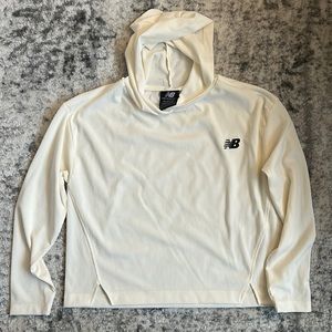 Girls New Balance Ribbed Hoodie Pullover - M